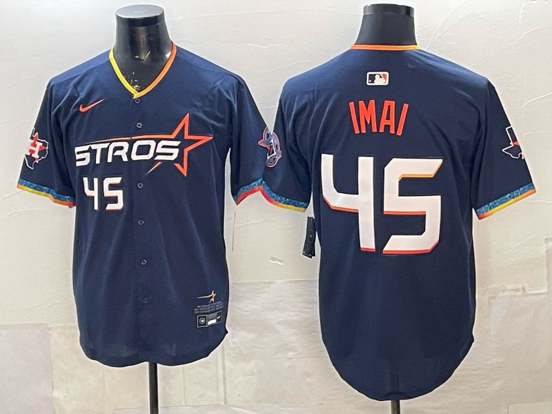 Men 2026 Houston Astros #45 Imai blue 4th generations Nike MLB Jersey style 01->los angeles dodgers->MLB Jersey